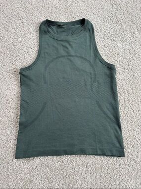 LULULEMON Green High Neck Swiftly Tank Top 4/XS